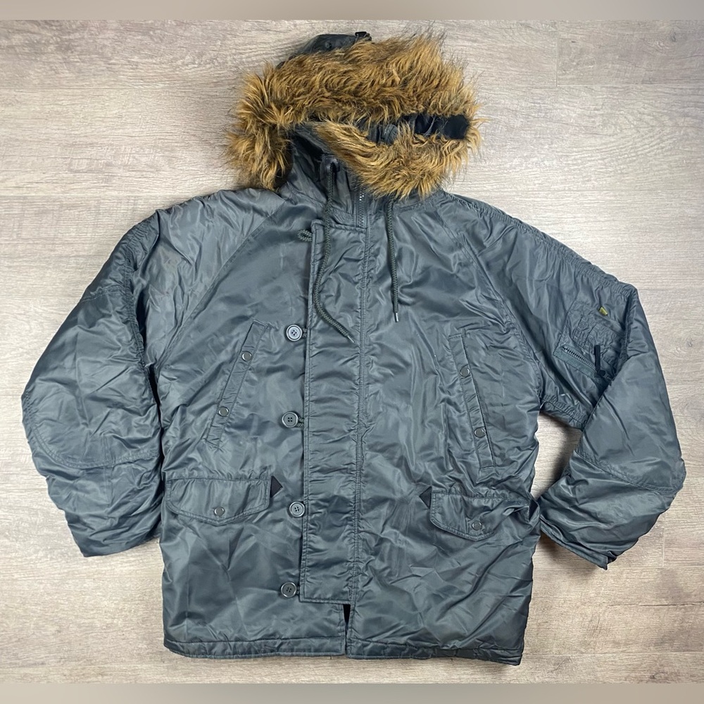 Knox Armory Alpha Industries N-3B Jacket Mens Medium Extreme Cold Weather Parka
